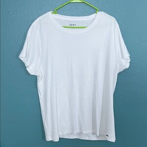 DKNY White Short Sleeve Tee